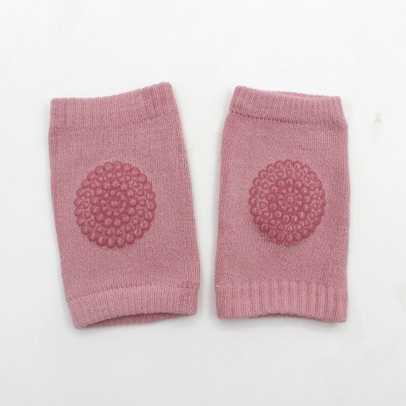 1 Paar Kids Non Slip Kruipen Zuigelingen Peuters Katoenen Baby Kniebeschermers Kids Anti Slip Kniebeschermer Baby Beenwarmers jongens Gilrs: Pink