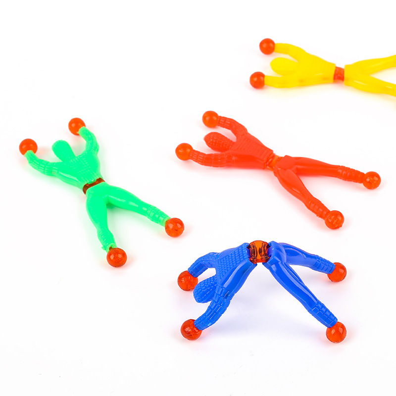 Funny Flexibele Klim Mannen Sticky Muur Speelgoed Kinderen Speelgoed Klimmen Flip Plastic Man Speelgoed Voor Kinderen Aantrekkelijke Classic