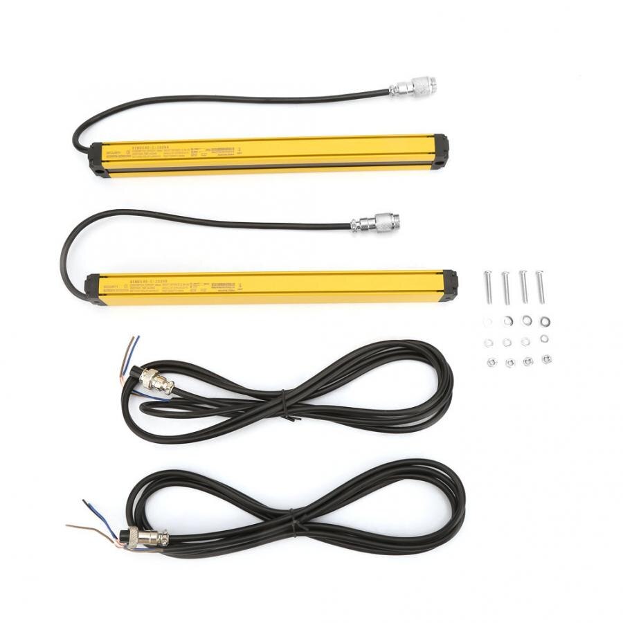 Pressure Monitors Light Curtain Sensor Switch Safety Light Grating Security Device DC10-30V Medidor De Presion: 6 Beams