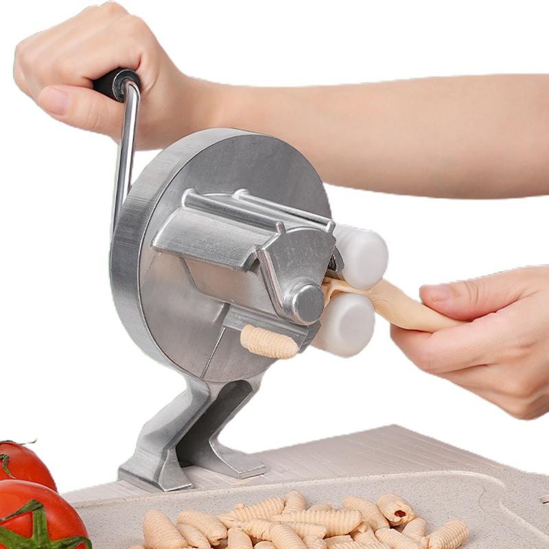 Manuelle Cavatelli Maker Maschine tragbare Makkaroni Maker manuelle Pasta Maker mit ergonomischen Handkurbel Nudeln Pressen