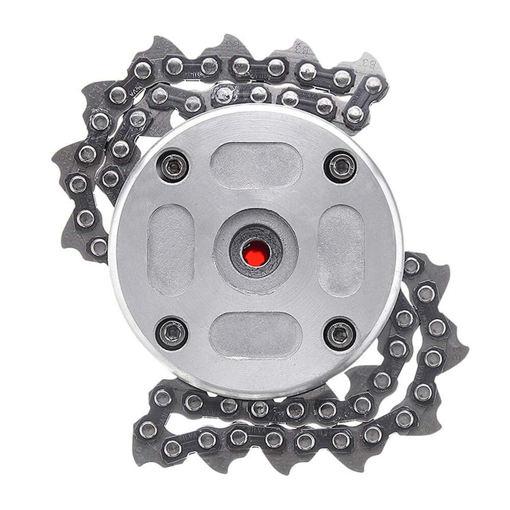 Accesorios de cadena de Metal de 34cm, cadena multiusos para cortadoras de césped, práctico cabezal de corte, cortacésped