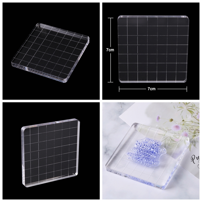 Clear Acrylic Stamp Block DIY Silicone Seals Scrapbooking / Card Making Stamping Handmade Tool: TT287