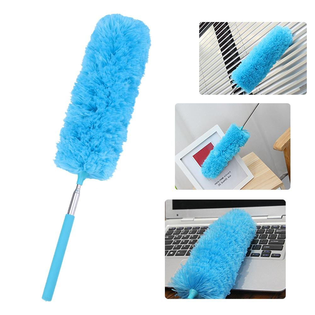 Telescopic Extendable Microfiber Duster Dusting Brush Desk Car Cleaning Tool