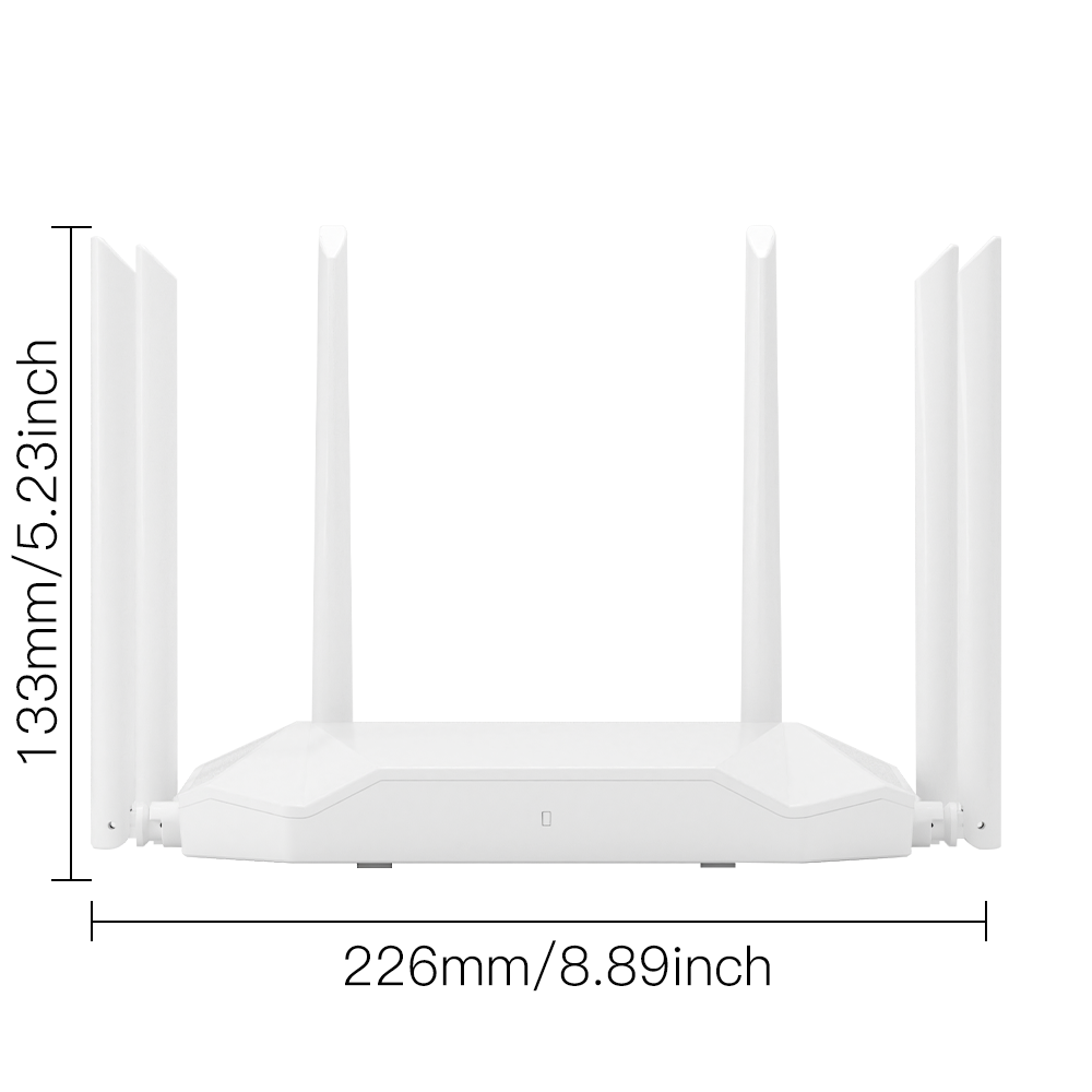 Ax3000 wifi 6 mesh router dual band 2.4 ghz 573 mbps & 5 ghz 2402 mbps 802.11ax/ ac/a/n/g/b standarder understøtter hjemmenetværkssystem