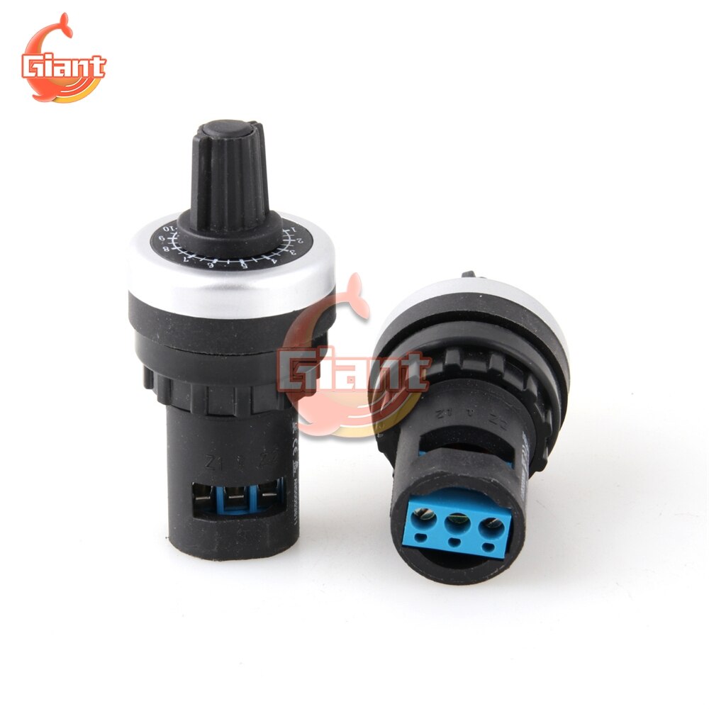 LA42DWQ-22 22mm 1K 2K ohm Governor Rotary Potentiometer Inverter Converter Resistance Variable Frequency Converter 5K 10K 20K