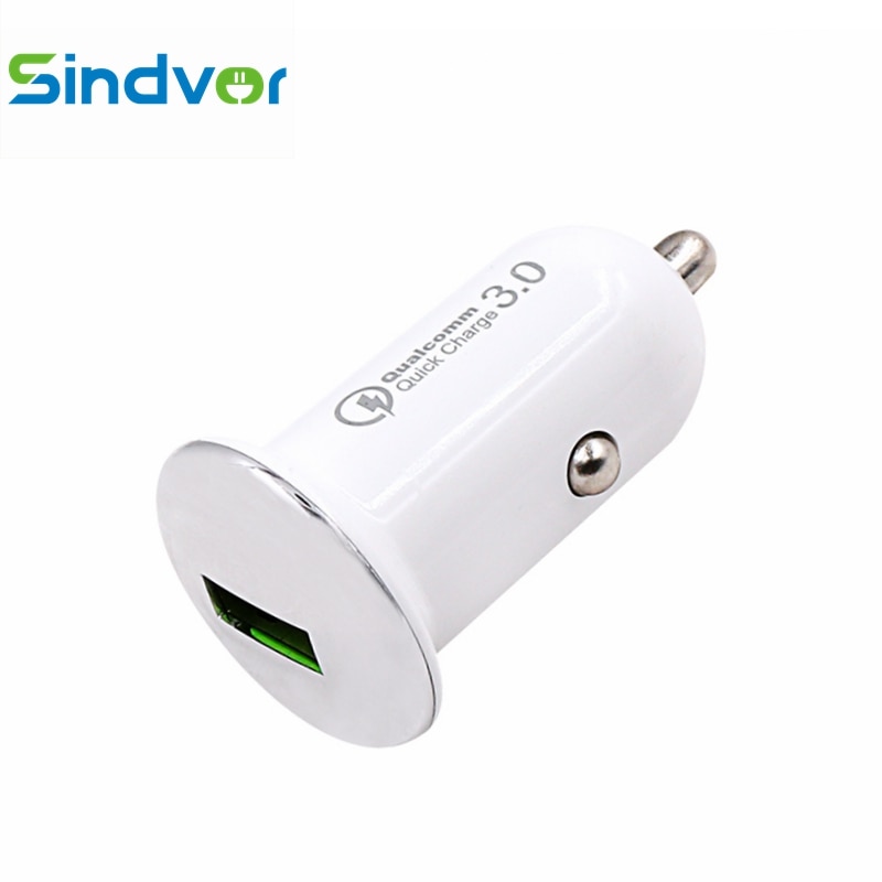 Sindvor 5V 3A Mini Usb Autolader Quick Charge 3.0 Mobiele Telefoon Adapter Snel Opladen Qc 3.0 Lading Universele voor Iphone Xiaomi