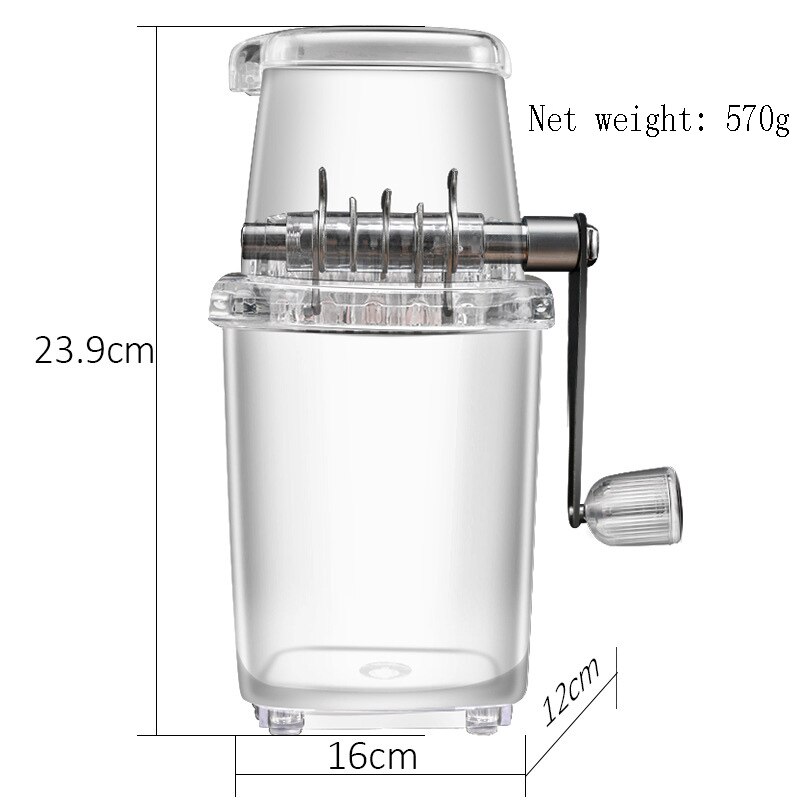 Household Mini Easy Ice Shaver Crusher Handheld Snow Manual Crushing Ice Machine Fried ice machine