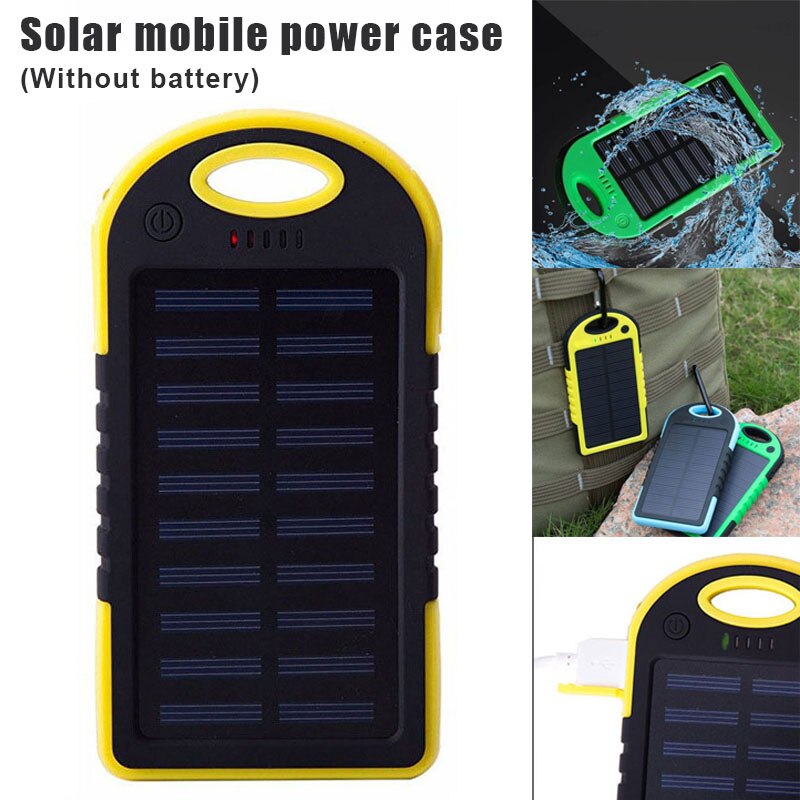 Caja de energía móvil a prueba de agua, cargador Solar Universal, 2 puertos USB, cargador externo para caja inteligente