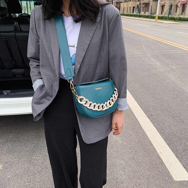 Female Messenger Bag Ladies Chain Shoulder Bag Small Square Bag Brand Women Handbag