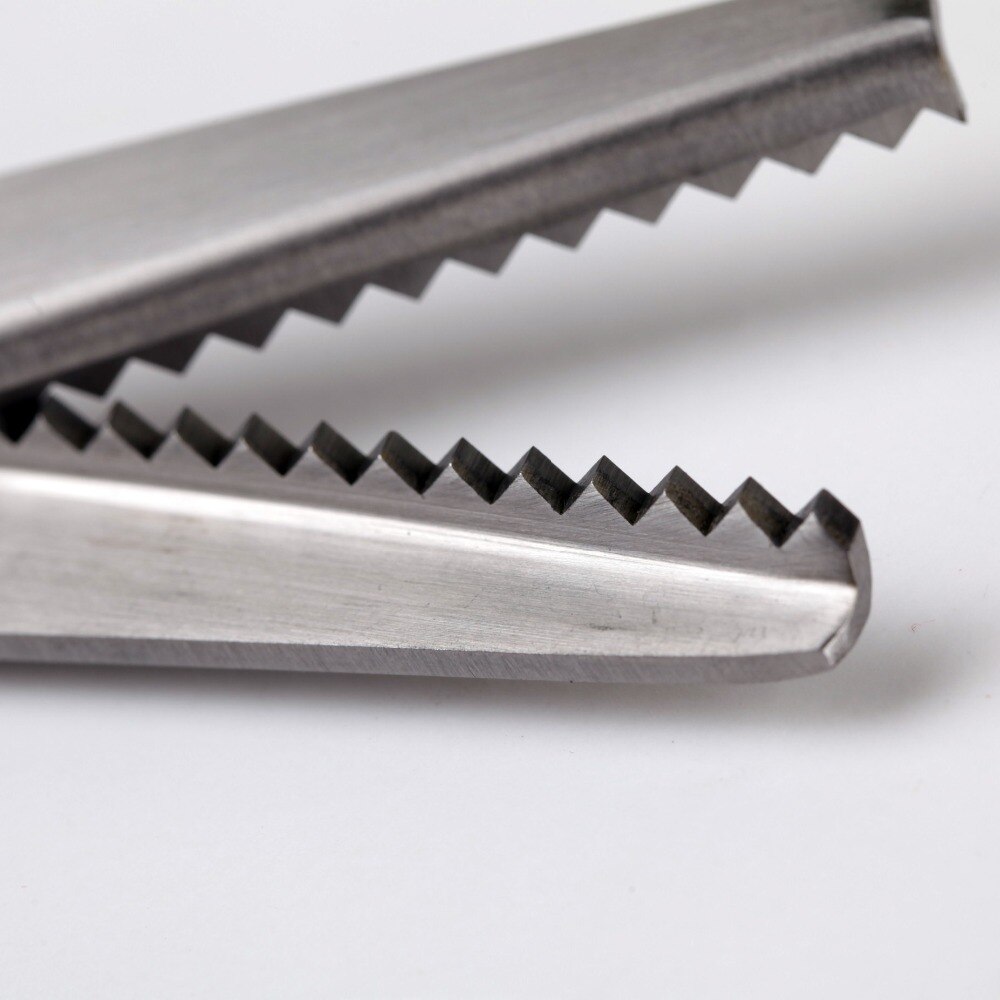 DIY Tailor Scissors Stainless Steel Sewing Dressmaking Pinking Shears Denim Fabric Leather Craft Zig Zag Cutter