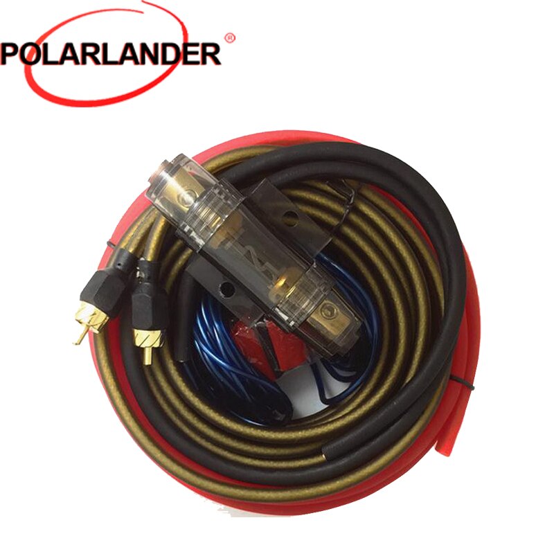 Subwoofer Amplifier Wiring With AGU FUSE Car Audio AMP Power Cable 10GA 1500W