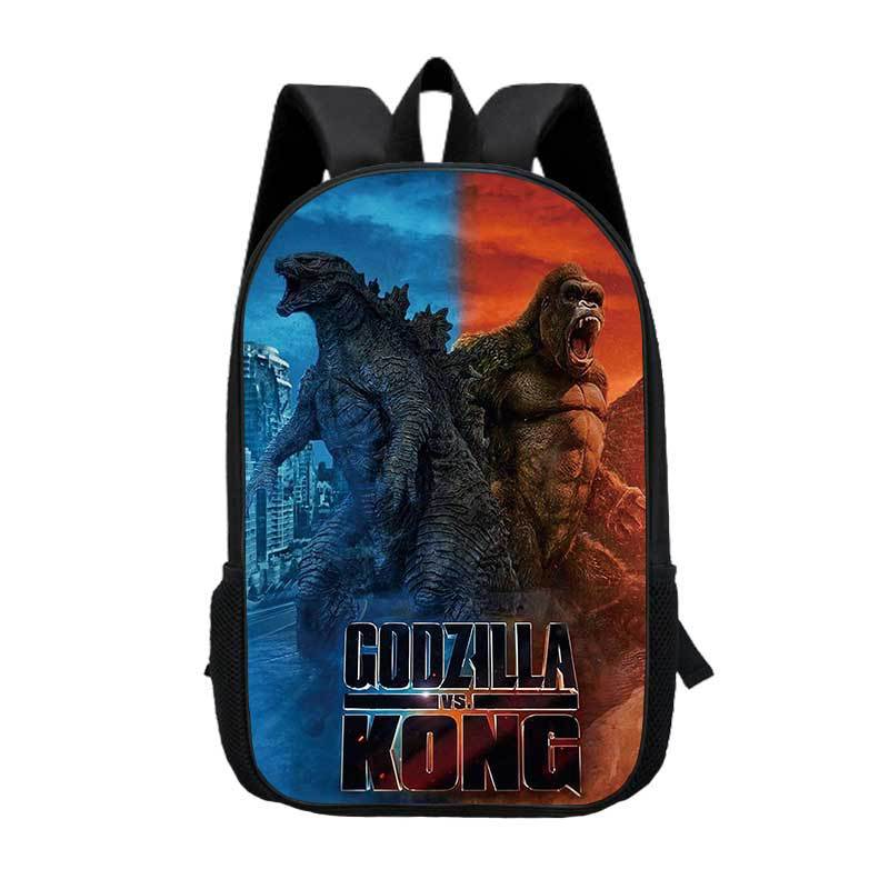 Godzillas-mochila escolar King Kong para niños, bolsa de viaje para Notebook, para estudiantes: 3