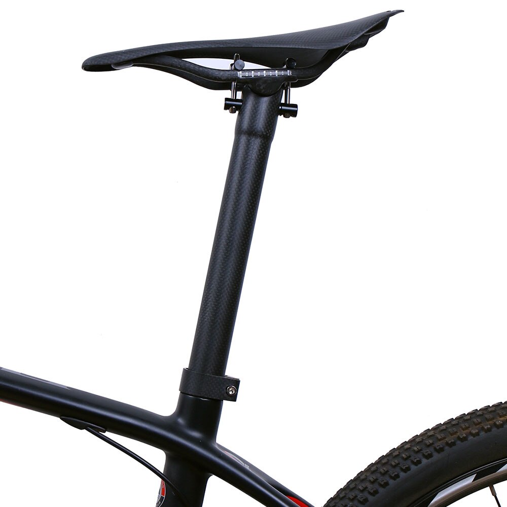 ELITA ONE-tija de sillín de carbono para bicicleta de montaña y carretera, 27,2, 30,8, 31,6mm, 3K, mate