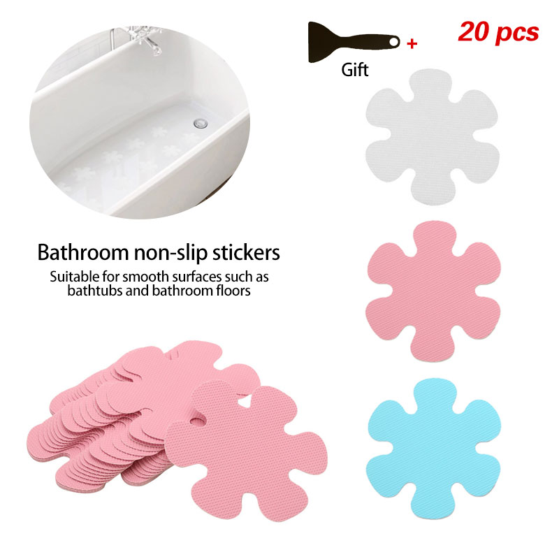 20 Flower Anti-slip Decals Stickers Adhesive Bath Tub Mat Shower Treads Applique