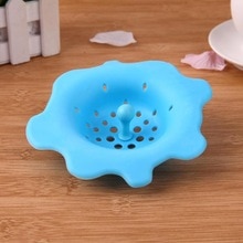 Flower Petal Silicone Sewer Drain Cover Stopper Kitchen Sink Strainer Filter Silicone Kitchen Strainers Bathroom Gadgets