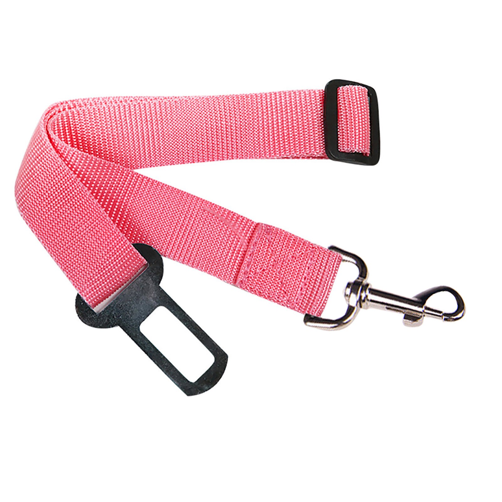 Adjustable Dog Seat Belt Pets Safety Leashes Retractable Vehicle Car Leash For Pet #J20: Pink 