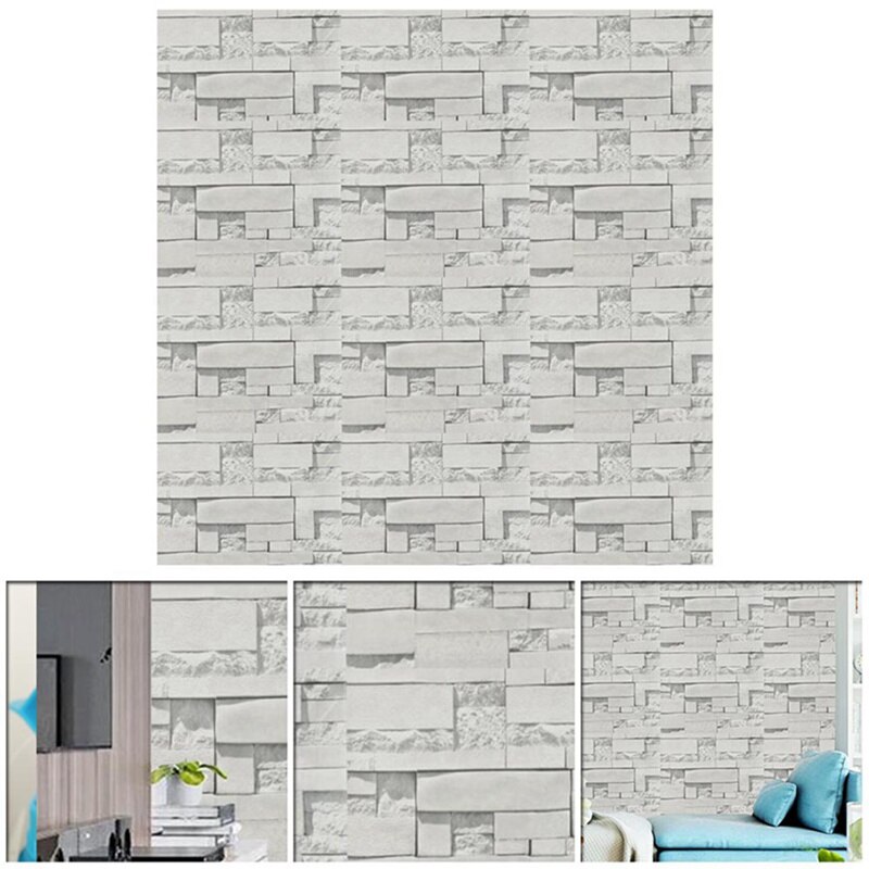 Steen Baksteen Panel Muur Sticker Home Decor Woonkamer Behang Voor Kinderen Kamers Zelfklevende Diy Art Mural