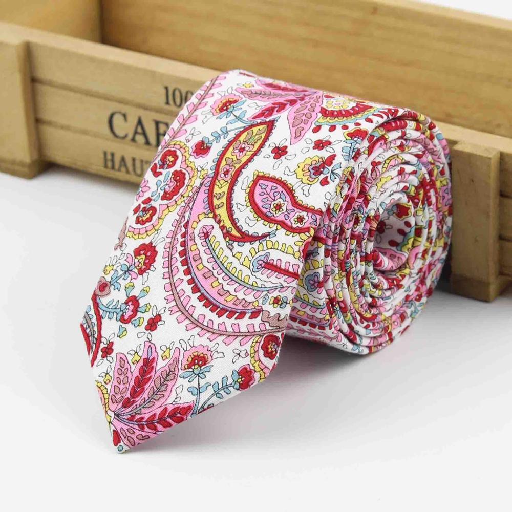 Blommig slips för män casual diamant konstgjord bomull blomma löjrom fluga paisley smala slipsar män liten halsband: 12