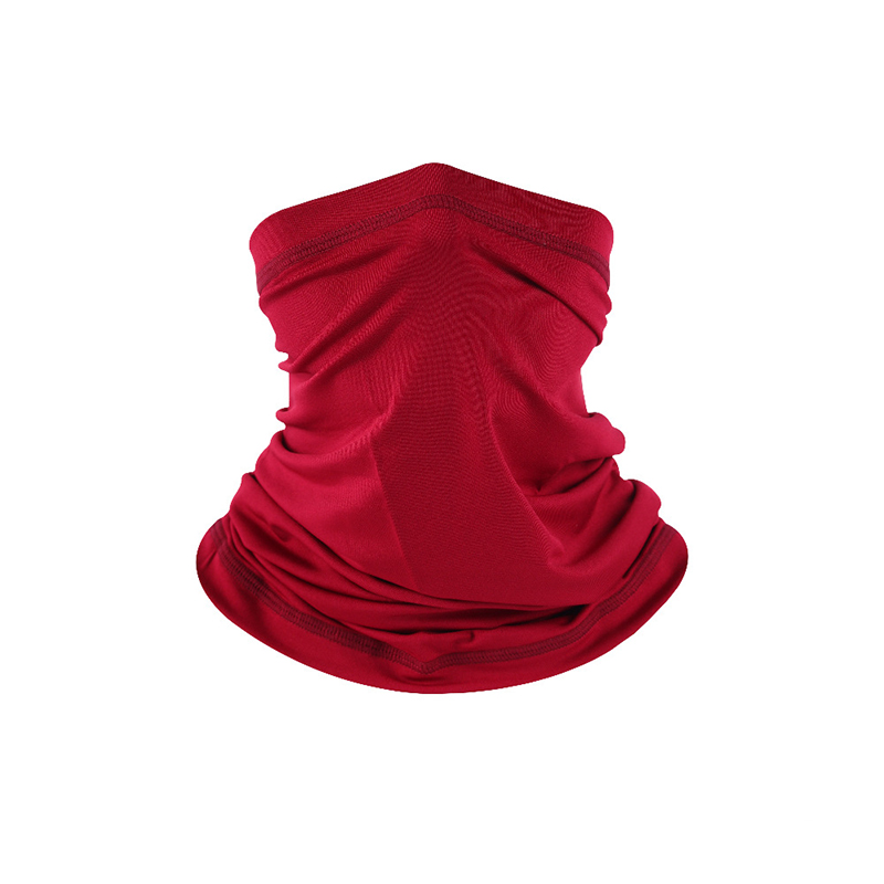 Pasamontañas transpirable de seda de hielo para exteriores, protector solar que absorbe el sudor, bufanda para conducir, Bandana para pescar, tocado para el cuello, accesorios para motocicleta: Plata