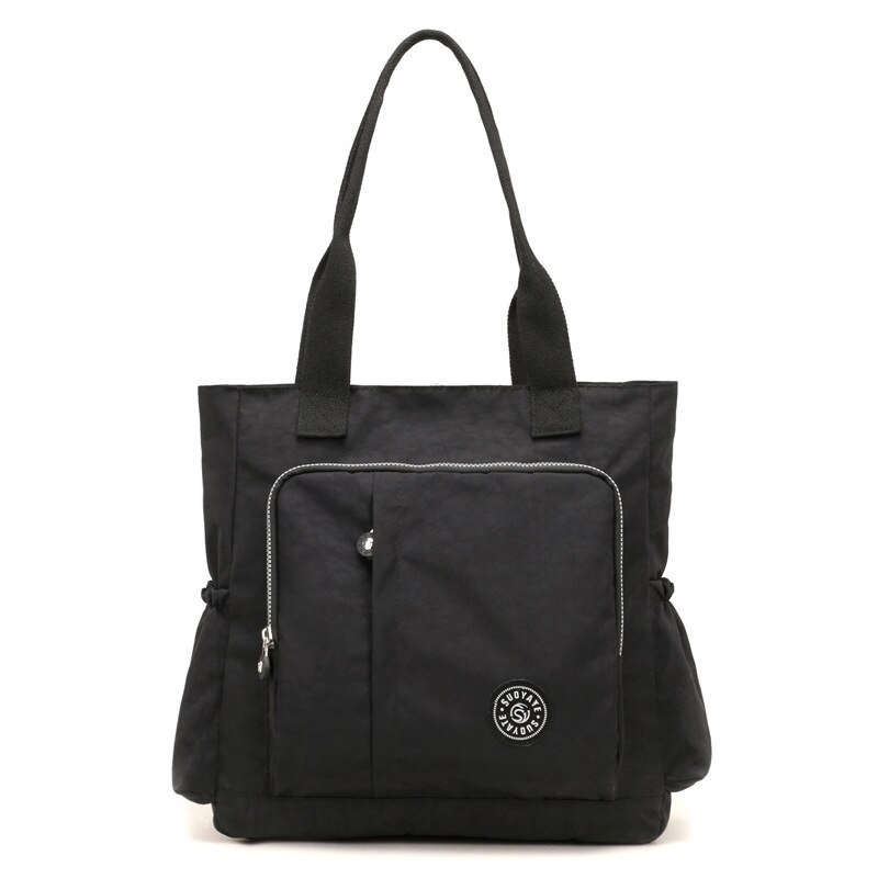 Multi-Functionele Mummie Tas Rusland Stijl Waterdichte Nylon Women's Bag Grote Capaciteit Dames Handtas: Black