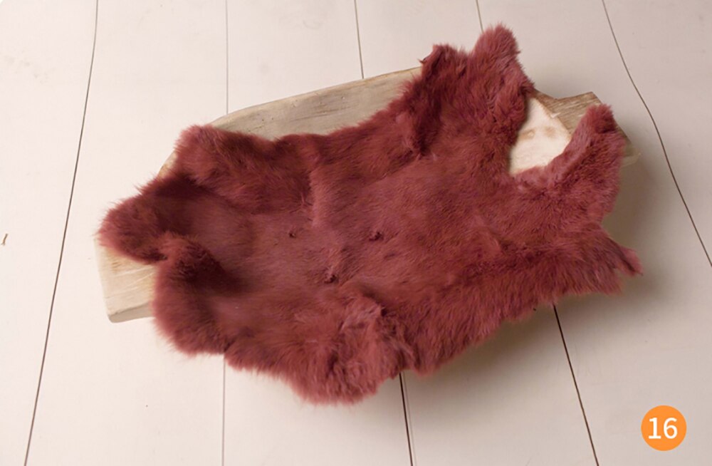 Birth Photo Shoot Background Blanket Rabbit Fur Baby Baby Girl Birth Photography Props Blanket Accessories: as picture 16