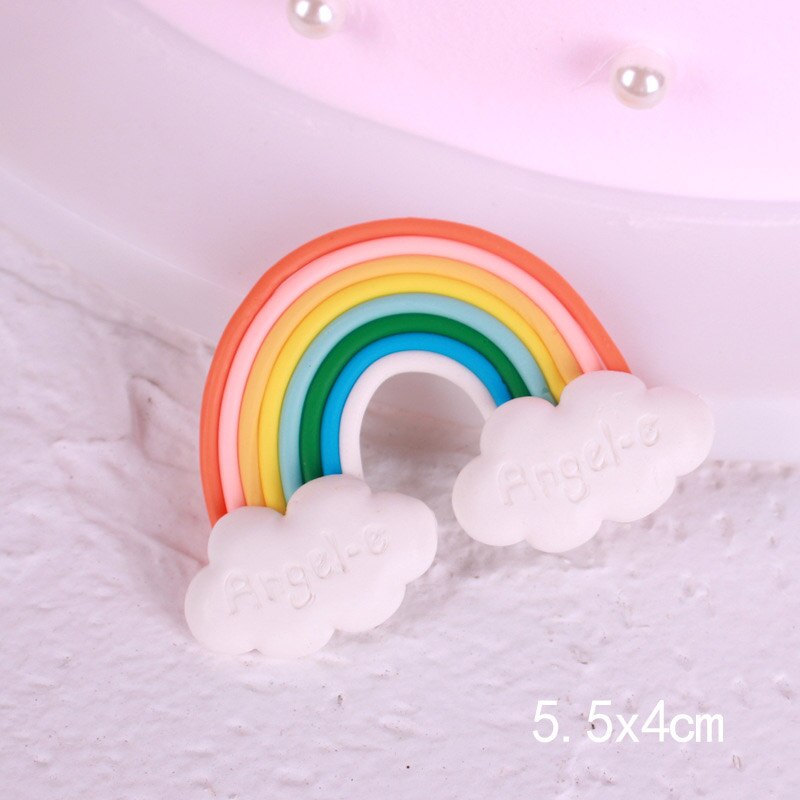 Feesttaart vlaggetjes cupcake kawaii kinderen diy decoraties ster regenboog verjaardag wolk bruiloft babyshower taarttopper