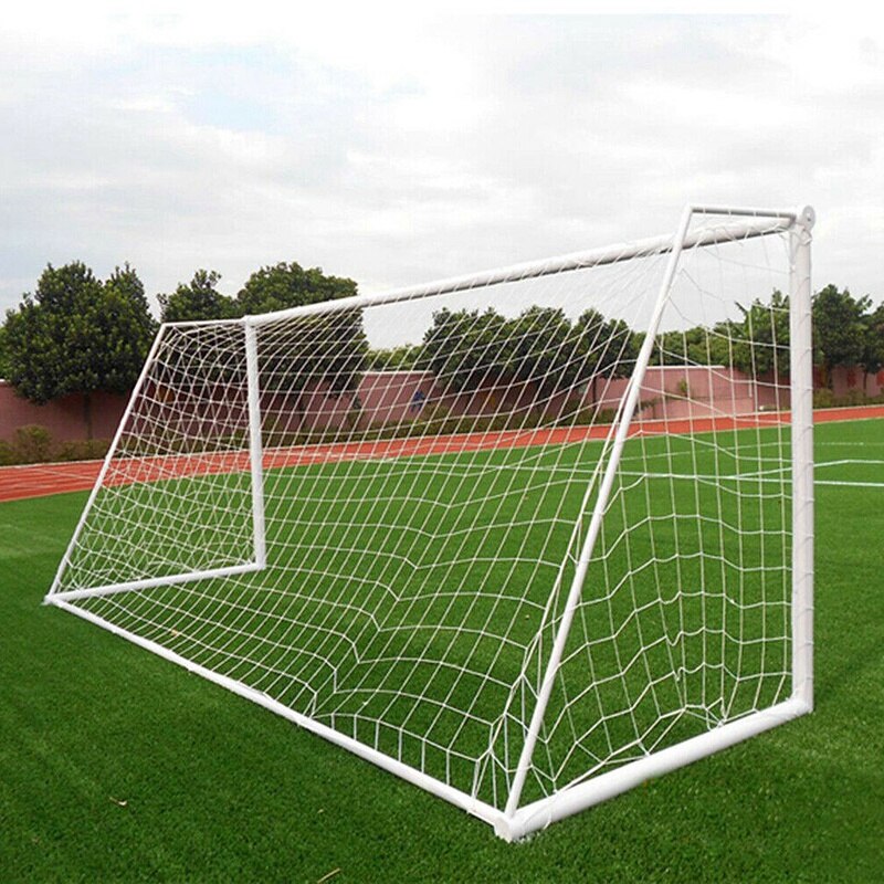 24 x 8ft fodboldmål i fuld størrelse net sport fodbold post netting træning baggård