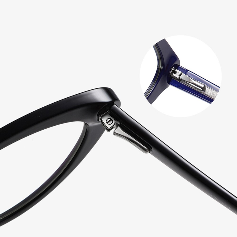 Peekaboo-gafas transparentes de ojo de gato para mujer, accesorios para mujer, gafas de bloqueo de luz azul, decoración en negro y marrón
