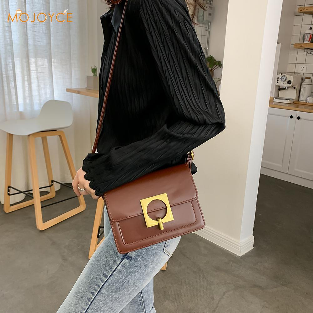 Frauen Schulter Umhängetaschen lässig Sattel Tasche PU Leder retro Weibliche Mädchen Kleine Platz Bote Einkaufs Handtaschen