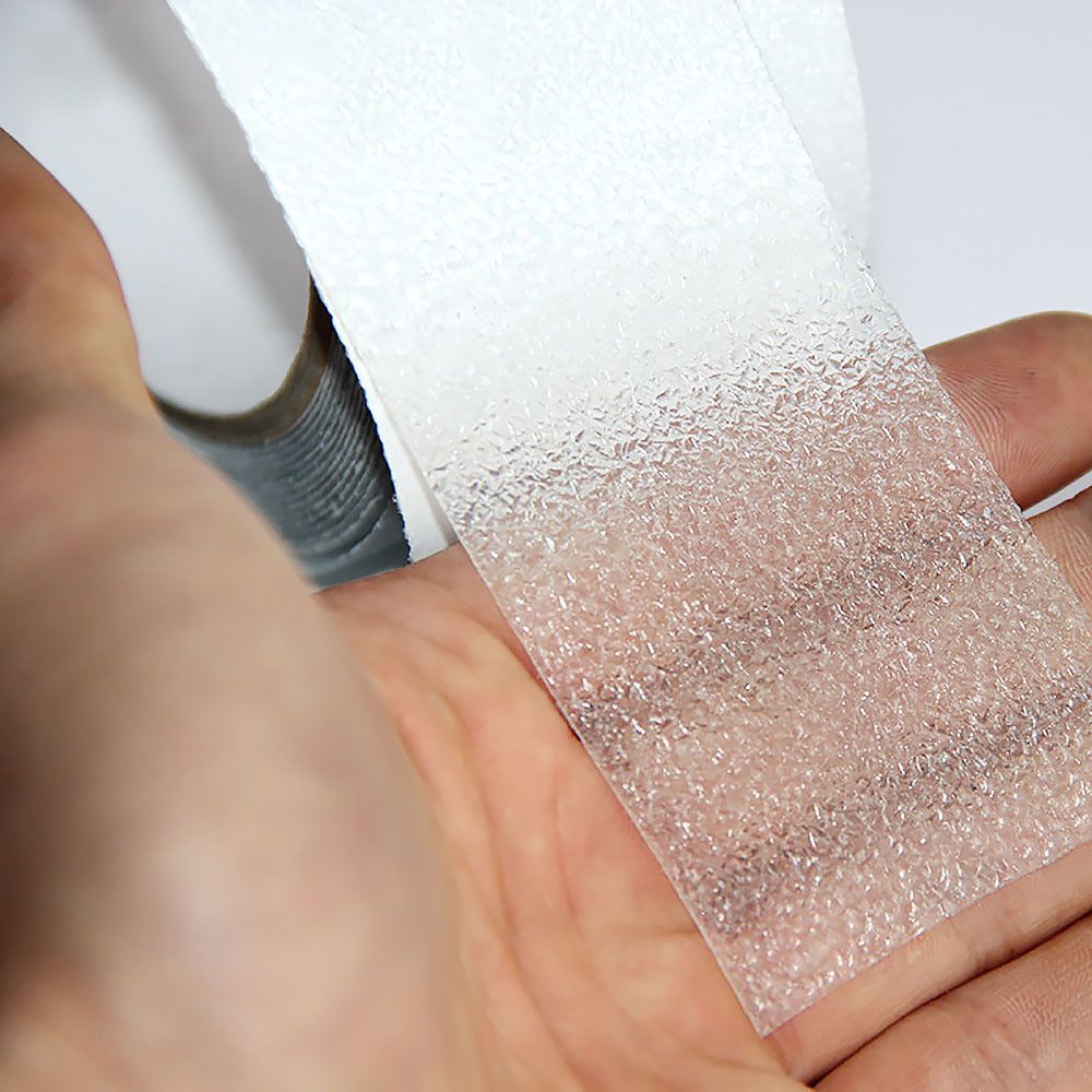 Cinta antideslizante de alta resistencia, Cinta de agarre impermeable para exteriores, escalones de escalera, rampa, monopatines, tiras adhesivas antideslizantes, 5M, 1 unidad: Champán / 2MM