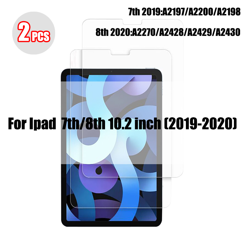 2Pc Gehard Glas Screen Protector Voor Ipad Pro 11 10.2 10.5 10.9 Air 4 3 2 Tablet Screenprotector Voor I Pad Mini 6 5: For ipad 10.2 inch