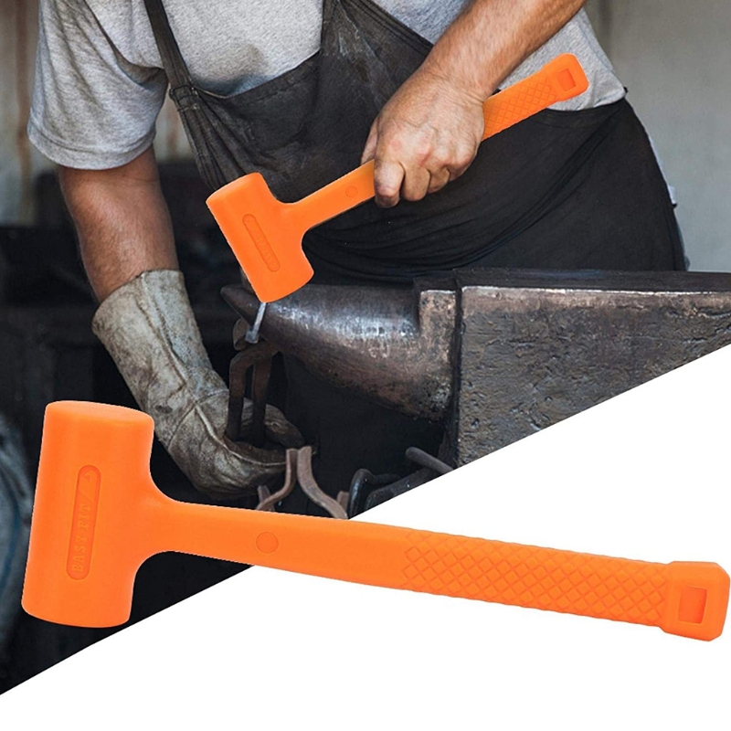 0.5/1LB Non-elastic Rubber Hammer Rubber Soft Face Blow Hammer Installing Tool