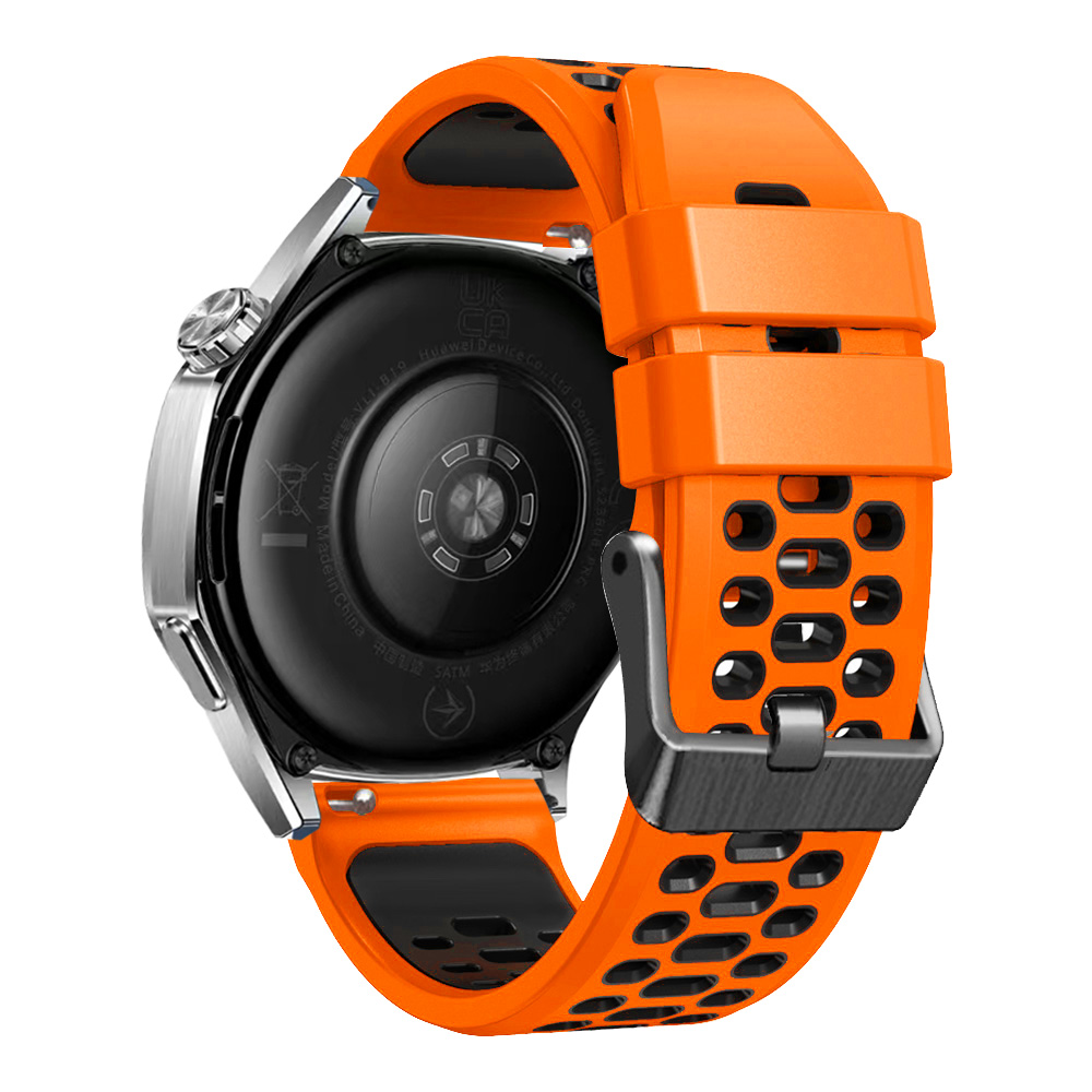 Tofarvet silikone 22mm urrem, åndbar rem til coros pace 3/ apex 46mm urrem til coros apex 2 pro armbånd, armbånd