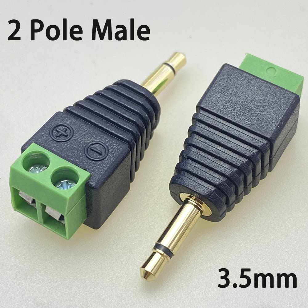 2/5/10 pcs 3.5mm jack headphone plug 3 pole/4 pole stereo Male/Female connector solderless audio head to terminal plug diy