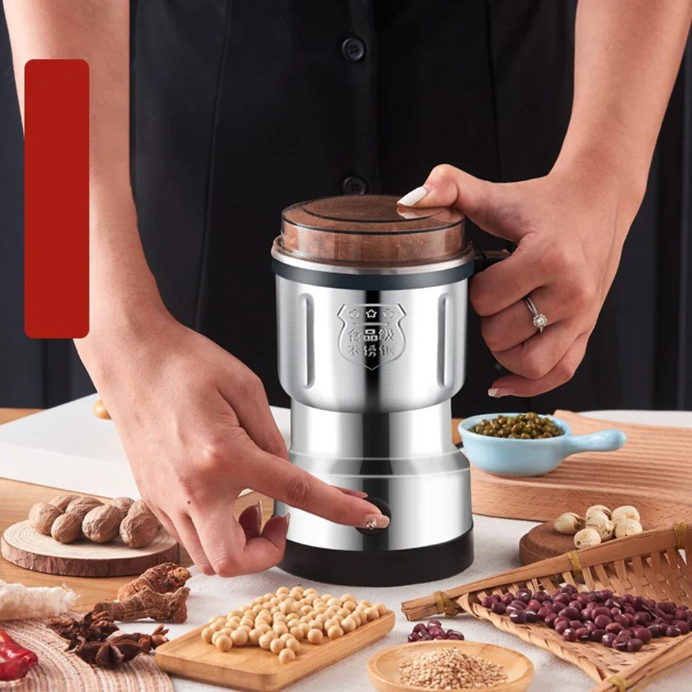 Molinillo de café eléctrico Houselin, potente molinillo de especias de 300W, molinillo doméstico para hierbas, nueces, granos