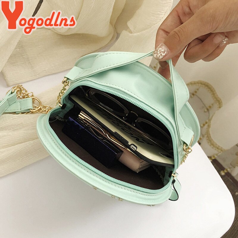 Yogodlns broderie femmes sacs ronds dentelle sac à bandoulière en cuir synthétique polyuréthane femme sac à bandoulière à fleurs sacs décontractés