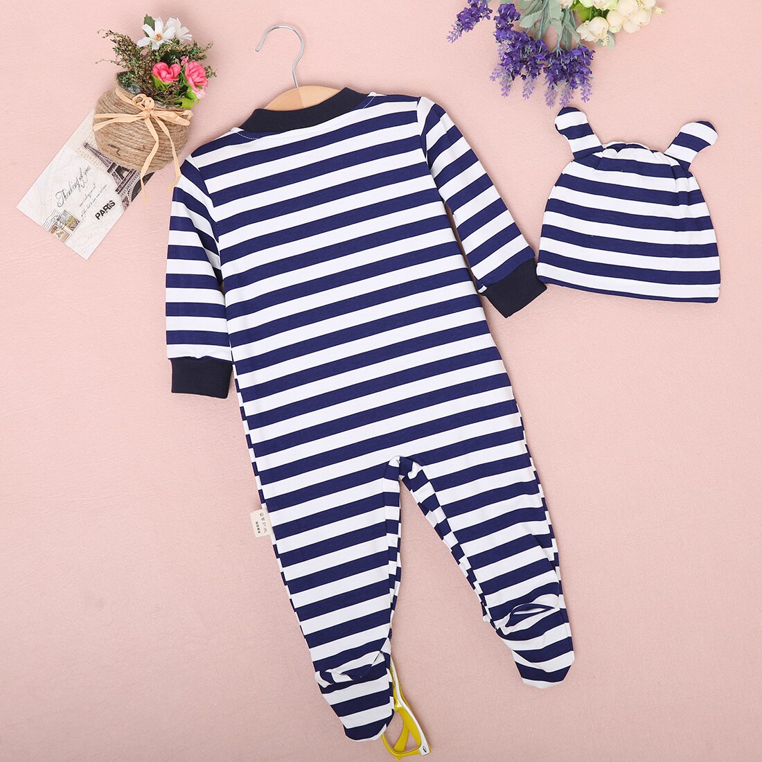 Newborn Toddler Kids Baby Boy Girl Unisex Infant Warm Cotton Outfit Jumpsuit Romper Cute One Piece Clothes