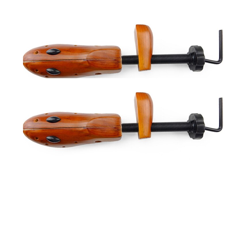 Shoes Tree Wooden For Men and Women Shoes Expander Shoes Width and Height Adjustable Shoe Stretcher Shaper Rack: 2pcs  S 34-38 brown