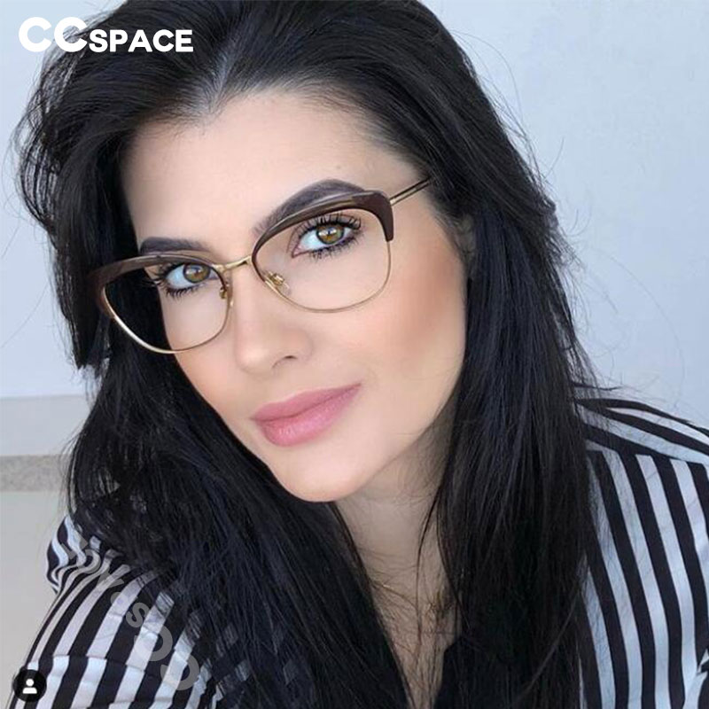 45889 Cat Eye Wenkbrauw Frame Glazen Frames Mannen Vrouwen Optische Mode Computer Bril