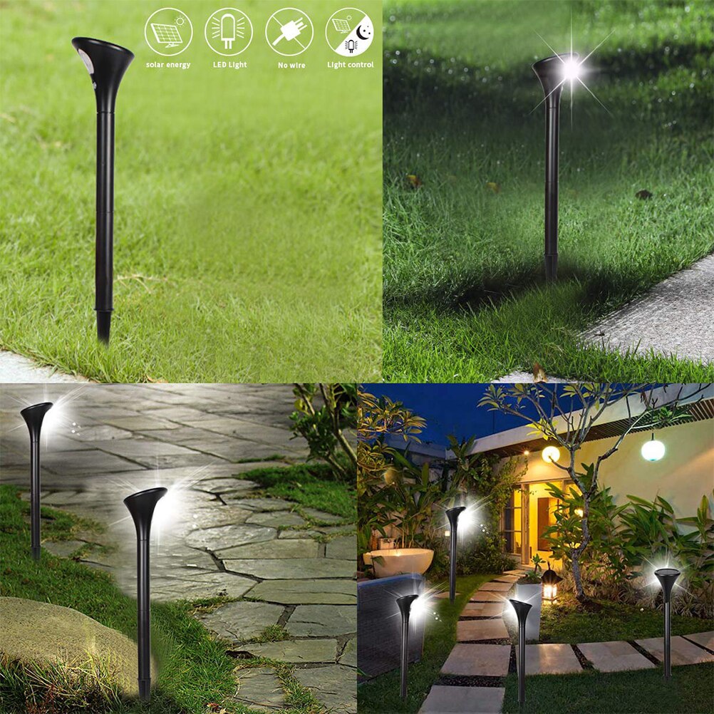2Pcs Solar Gazon Verlichting Tuin Spot Lamp Met Bewegingssensor Solar Land Scaping Licht Multipurpose Tuin Grond Solar Gazon lamp