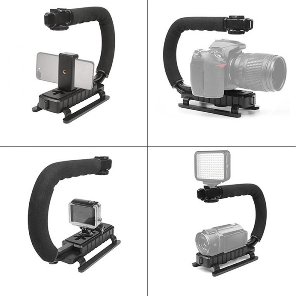 Universele C-Vorm Handheld Telefoon Camera Mounts Video Stabilizer Grip Houder Beugel Voor Alle Slr Camera 'S & Thuis Dv camera