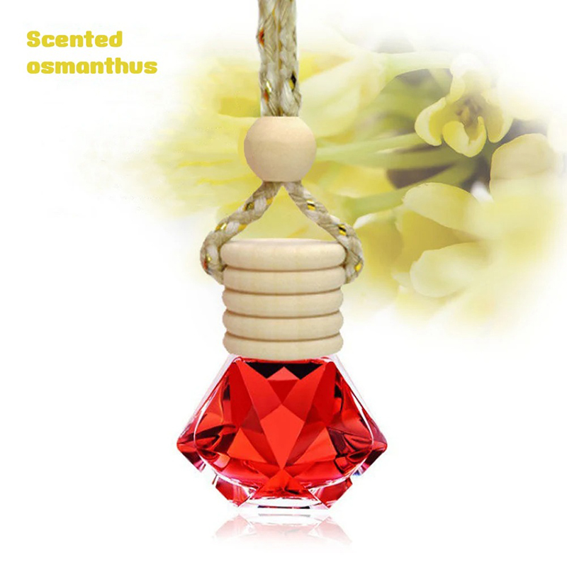 Auto luchtverfrisser Autoparfum hanger ontgeuren en geurverwijdering Hangende aromatherapie Auto-accessoires Interieurparfums: Rood