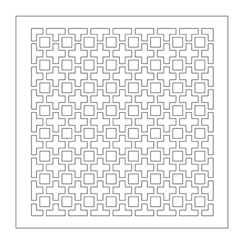 Connected Small Square Stencil for DIY Scrapbooking DIY Paper Cards Making Fun Plastic Templates Decoration Embellishme