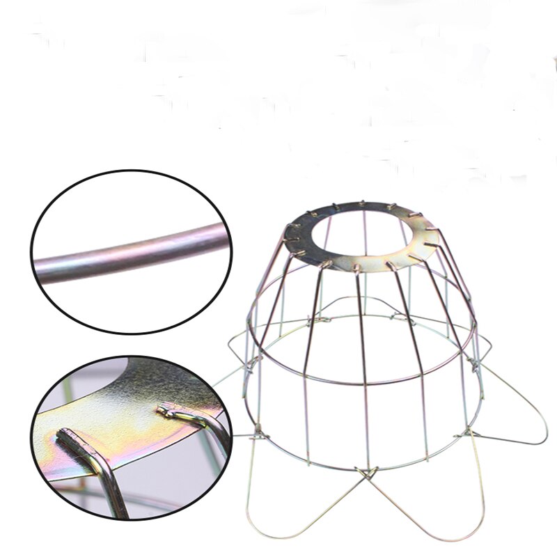 Lampenkap pluimvee reptiel keramische warmtelamp beschermkap broedmachine anti-verbranding ijzerdraad licht beschermlamp accessoires