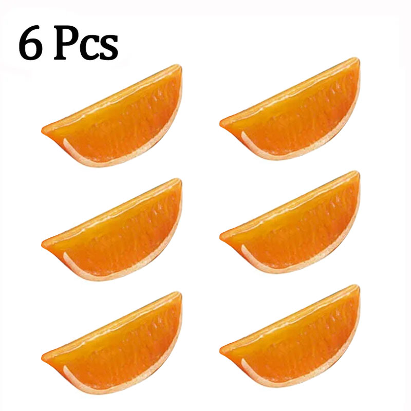 6 pezzi fondali fotografia di limone finto puntelli fette di lime artificiali sfondi fotografici imitazione frutta decorazioni per la tavola da cucina: Caffè