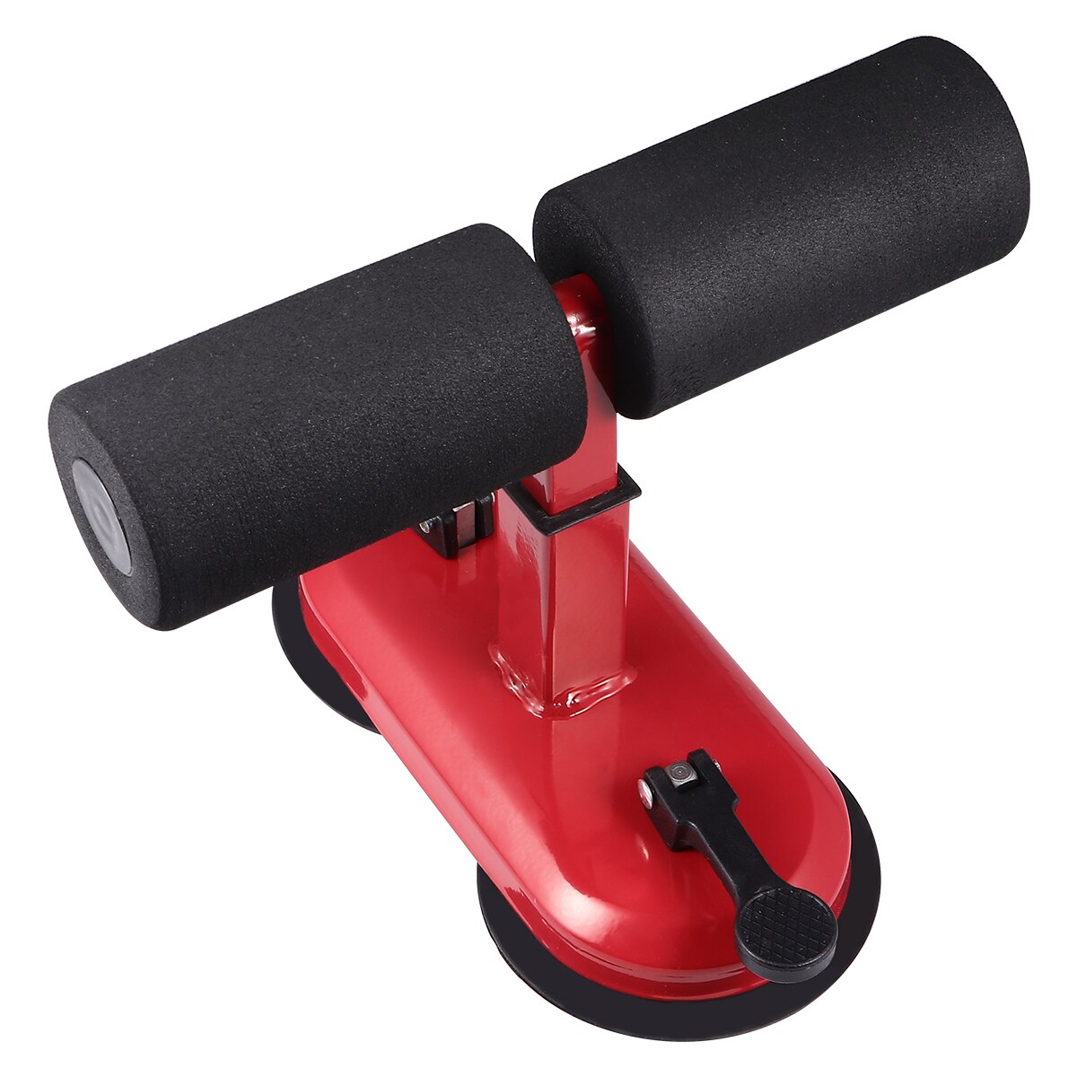 Máquina abdominal crunches ajuda sutorial cintura feminina de redução de gordura do agregado familiar fitness barriga rolo equipamentos (vermelho)