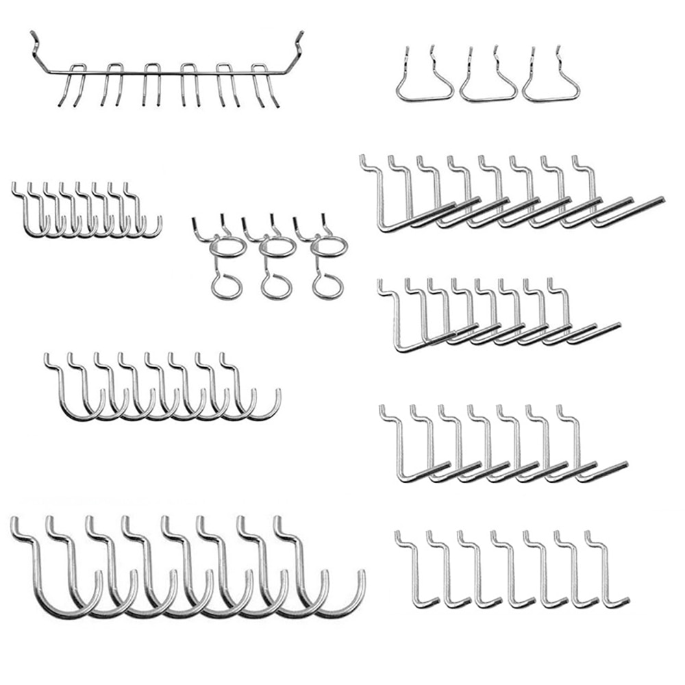 80 st pegboard krokar sortiment hem förvaring krokar peg board verktyg hängare set garage kök verkstad arrangör verktyg krokar