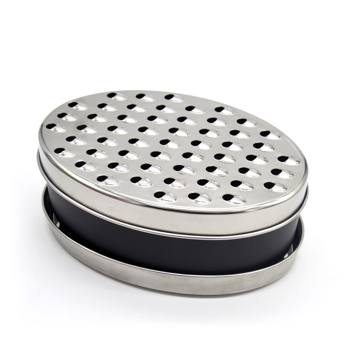 Fiambrera multifuncional de doble cara, rallador de queso con caja, rallador de melón, cortador de vegetales para cocina, utensilios de cocina: Negro