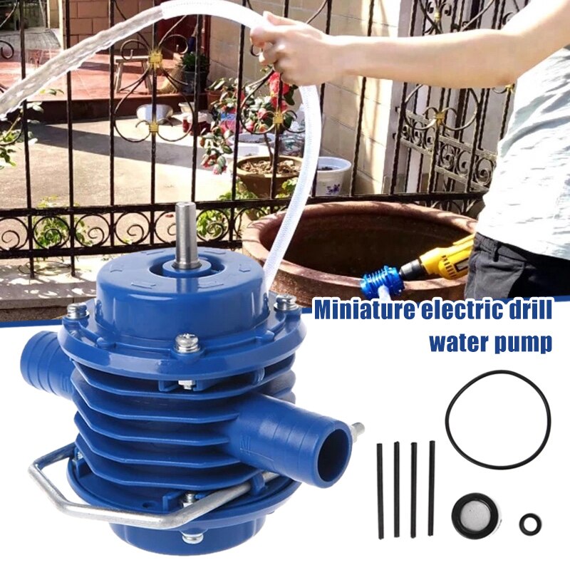 Hand Boor Waterpomp Zware Zelfaanzuigende Hand Elektrische Boor Water Pompen Huis Tuin Centrifugaal Kleine Water Pompen