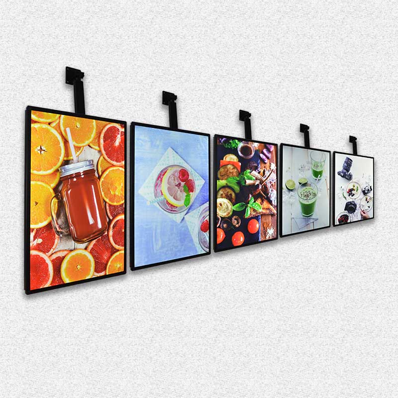 Restaurant hanging LED slim menu backlit light box
